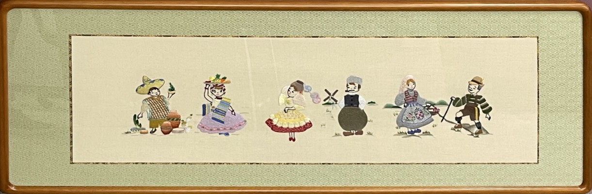 パッチワークの額装事例