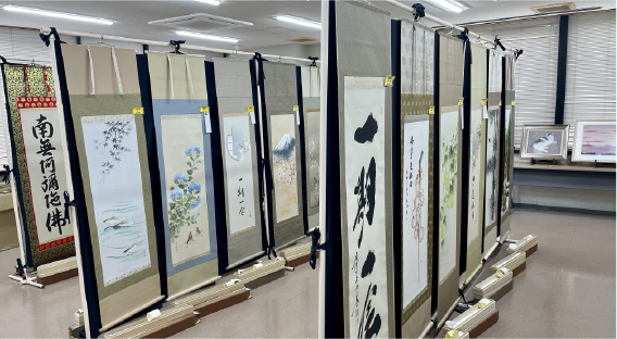 稲美町で開催した掛軸絵画展｜2025年5月