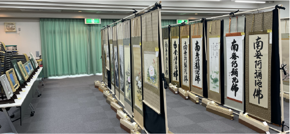 加古川市で開催した掛軸・絵画展｜表装相談会
