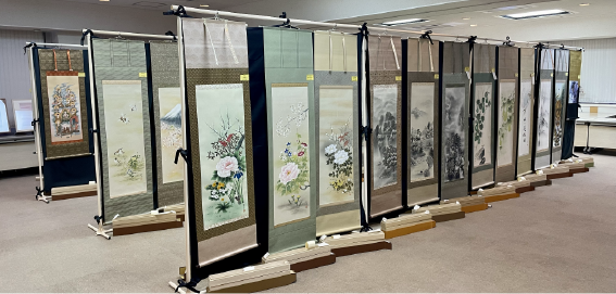 サンコー商事の掛軸・絵画イベントの模様