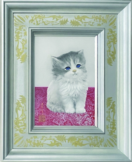 中川幸彦 仔猫 SM 絵画 可愛らしい猫