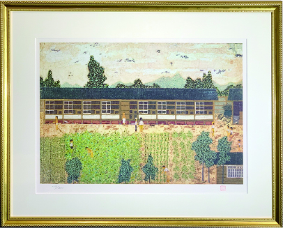 山下清田舎の学校